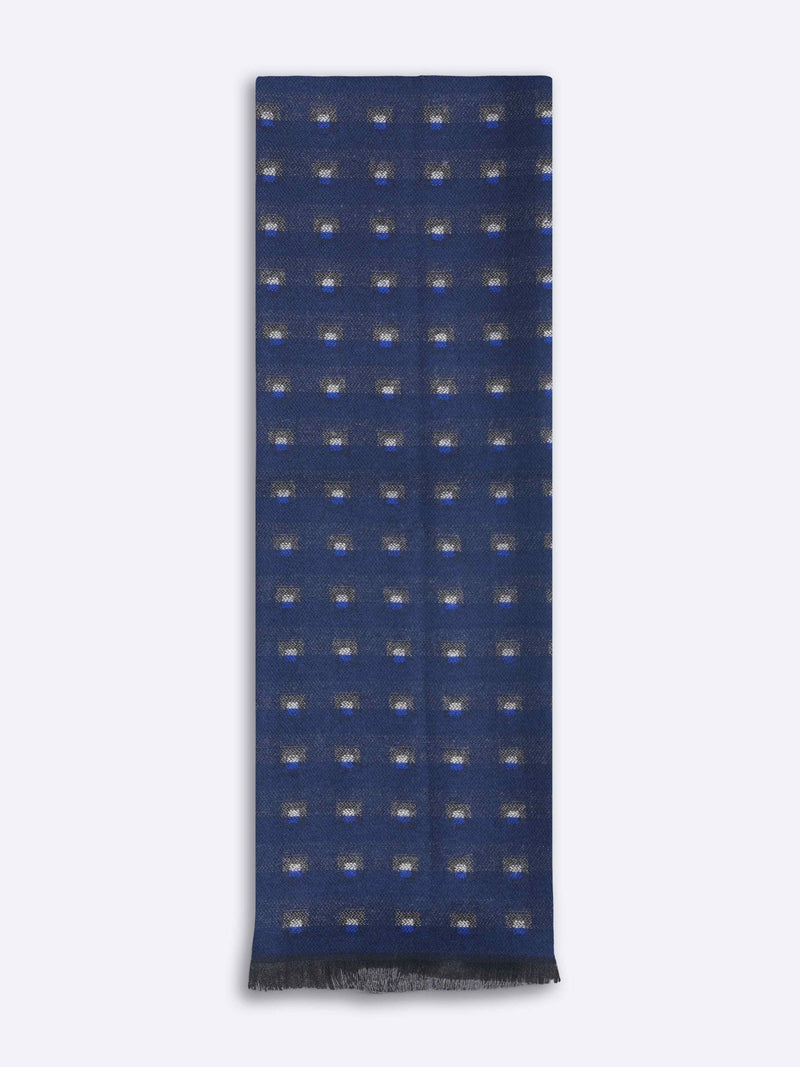 Blue Geometric Muffler - TOSSIDO