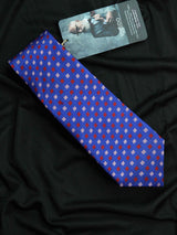 Blue Geometric Necktie - TOSSIDO