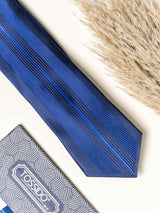 Blue Geometric Necktie Gift - set - TOSSIDO