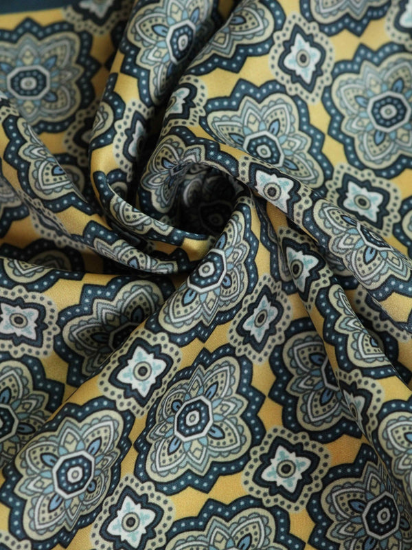 Blue Geometric Pocket Square - TOSSIDO