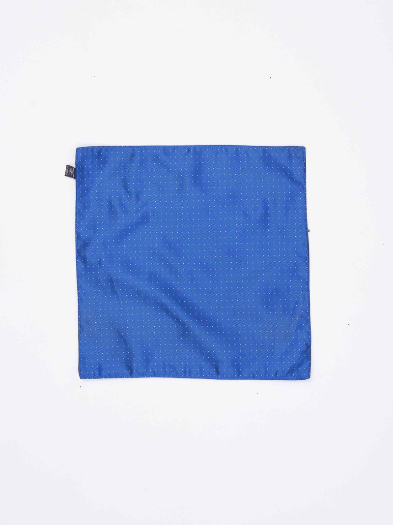 Blue Geometric Reversible Stole & Pocket Square Set - TOSSIDO