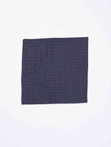 Blue Geometric Reversible Stole & Pocket Square Set - TOSSIDO