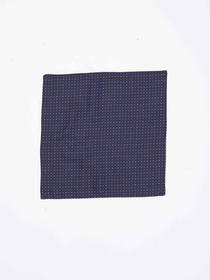 Blue Geometric Reversible Stole & Pocket Square Set - TOSSIDO