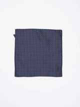 Blue Geometric Reversible Stole & Pocket Square Set - TOSSIDO