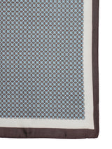 Blue Geometric Short Scarf - TOSSIDO