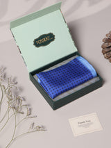 Blue Geometric Silk Pocket Square - TOSSIDO
