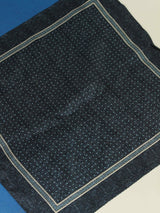 Blue Geometric Silk Pocket Square - TOSSIDO