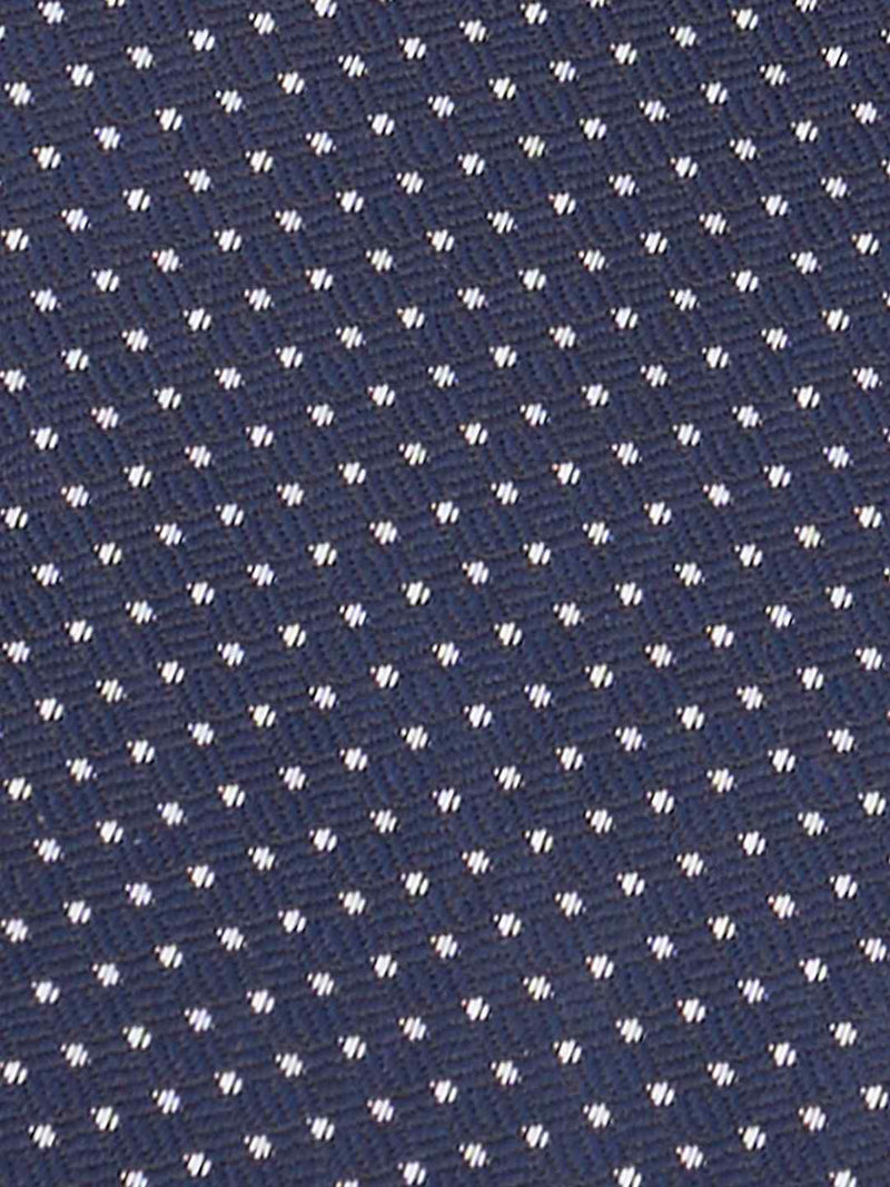 Blue Geometric Woven Ascot & Pocket Square - TOSSIDO