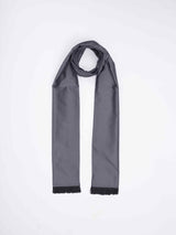Blue & Grey Geometric Reversible Stole & Pocket Square Set - TOSSIDO