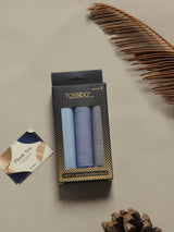 Blue Harmony Cotton Handkerchief Set - TOSSIDO