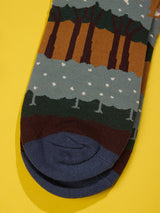 Blue Hilltop Village Socks - TOSSIDO