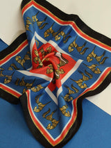 Blue Horse Pocket Square - TOSSIDO