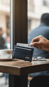 Blue JGU Regal Croc Wallet Cover - TOSSIDO