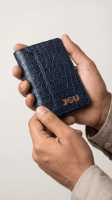 Blue JGU Regal Croc Wallet Cover - TOSSIDO