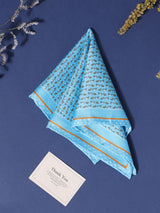 Blue Marine Silk Pocket Square - TOSSIDO