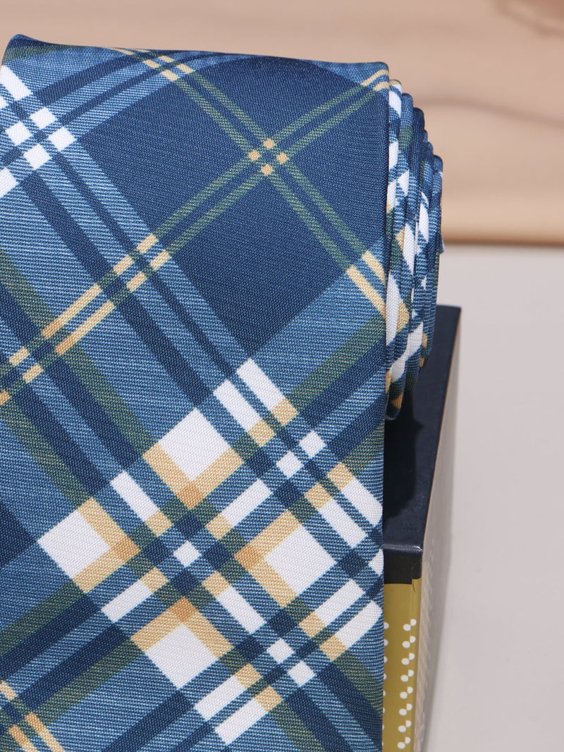 Blue Micro Fiber Necktie - TOSSIDO