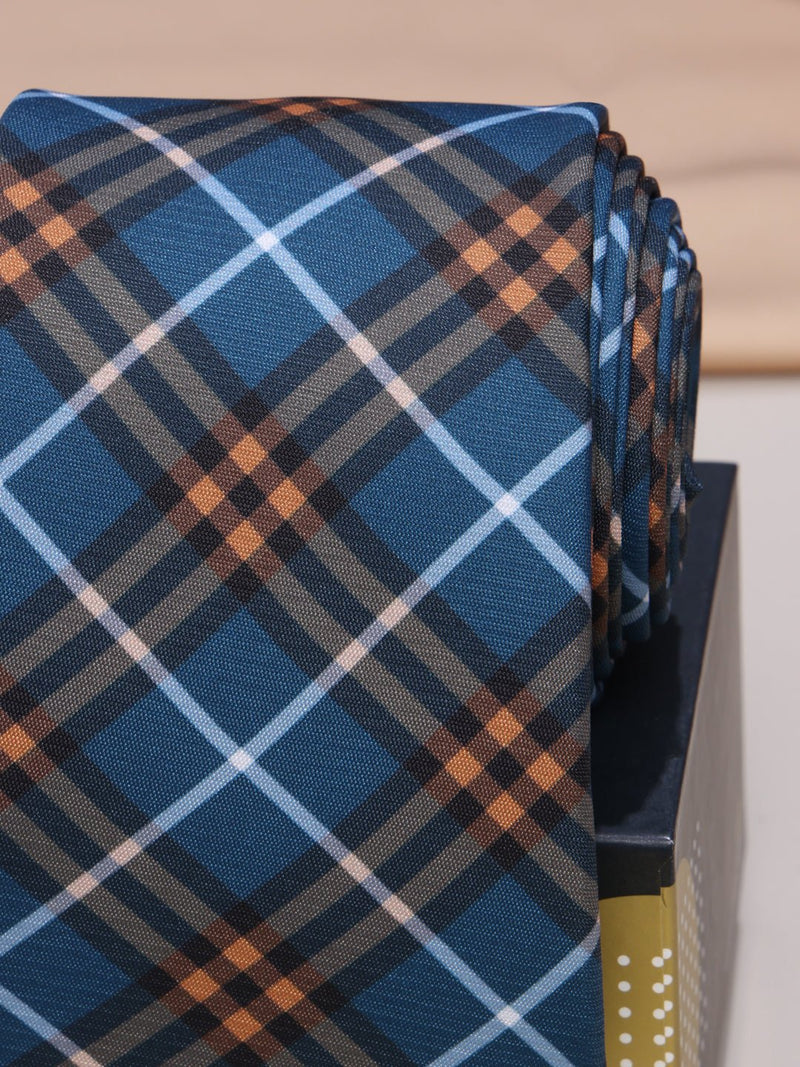 Blue Micro Fiber Necktie - TOSSIDO