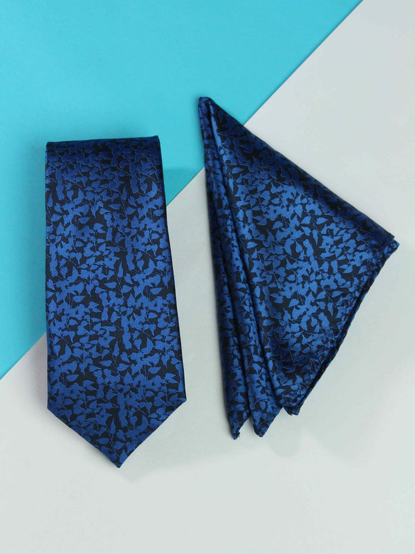 Blue Necktie & Pocket Square Giftset - TOSSIDO