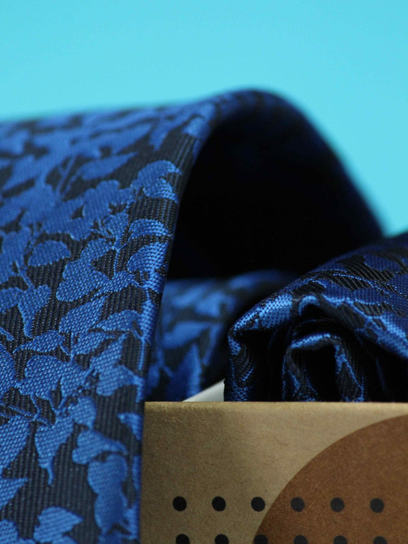 Blue Necktie & Pocket Square Giftset - TOSSIDO