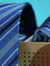 Blue Necktie & Pocket Square Giftset - TOSSIDO