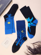 Blue Night Sky Socks – Pack of 3 - TOSSIDO