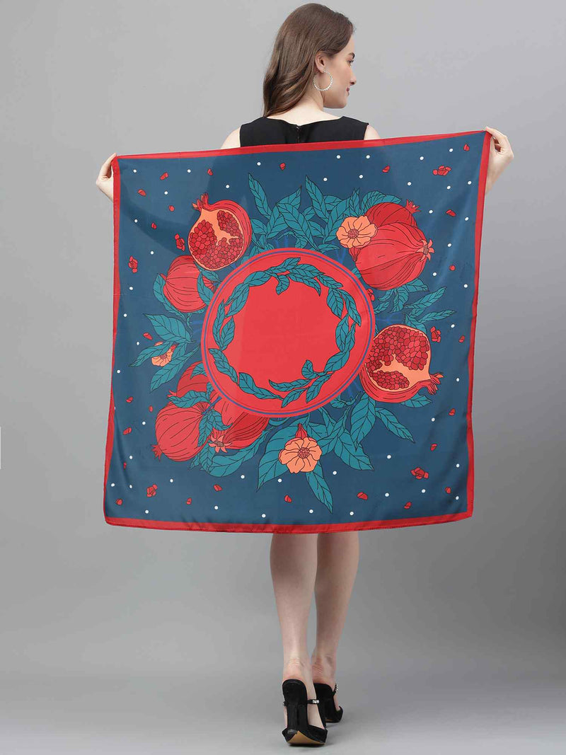 Blue Novelty Scarf & Scarf Bag Set - TOSSIDO
