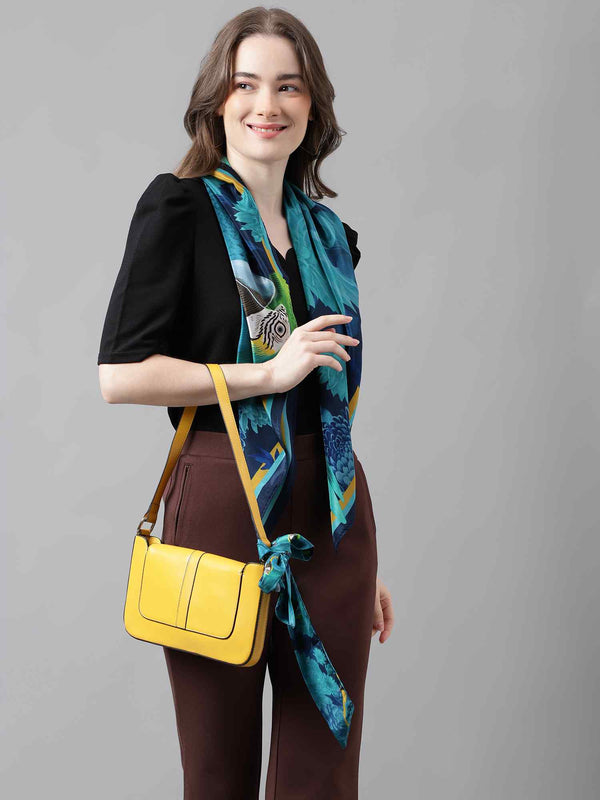 Blue Novelty Scarf & Scarf Bag Set - TOSSIDO