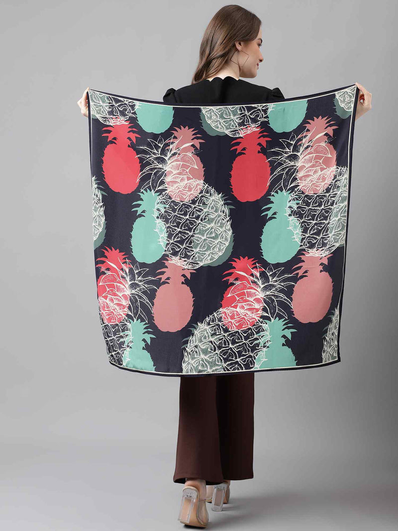 Blue Novelty Scarf & Scarf Bag Set - TOSSIDO