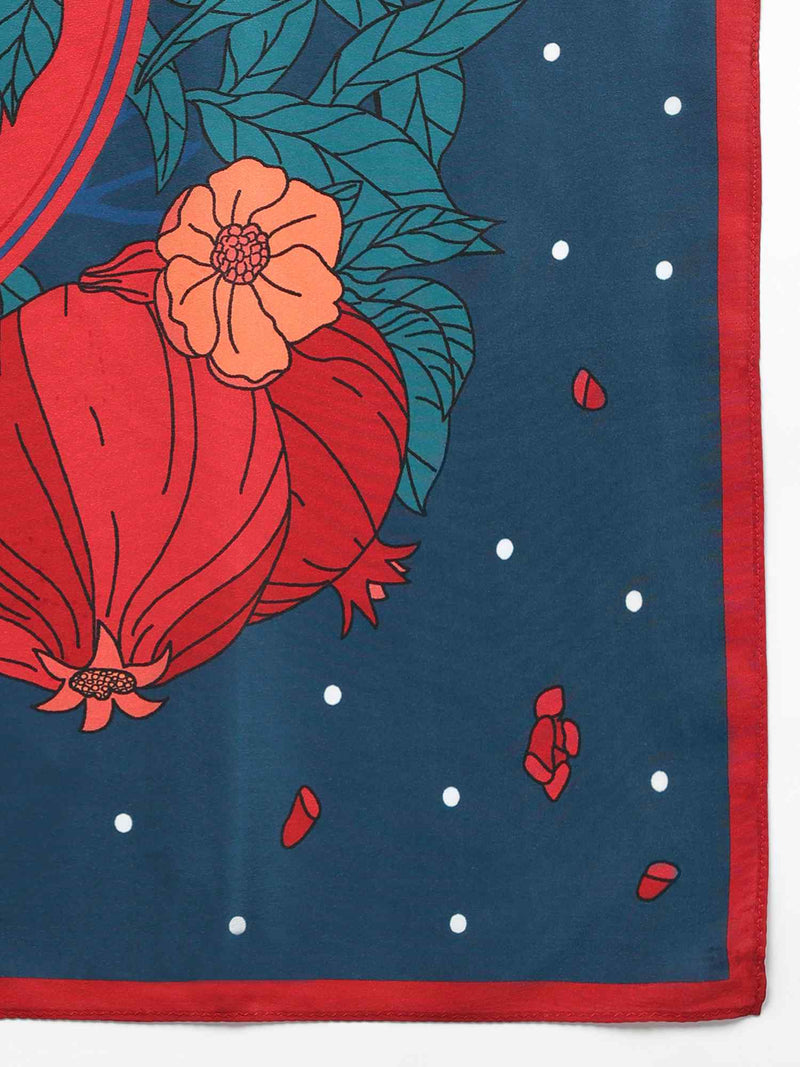 Blue Novelty Scarf & Scarf Bag Set - TOSSIDO