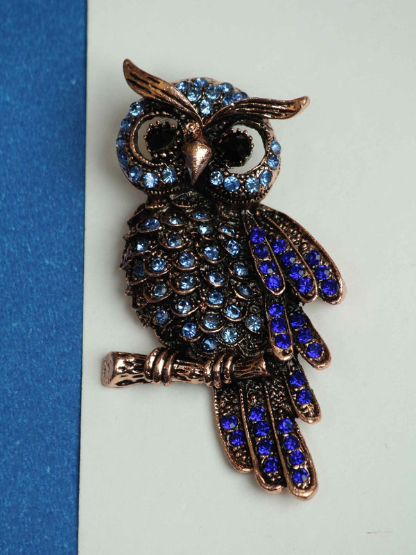 Blue Owl Brooch - TOSSIDO