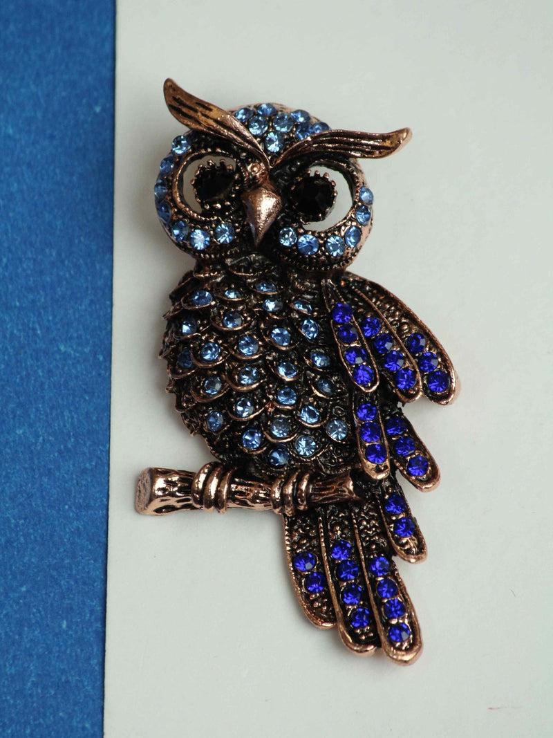 Blue Owl Brooch - TOSSIDO