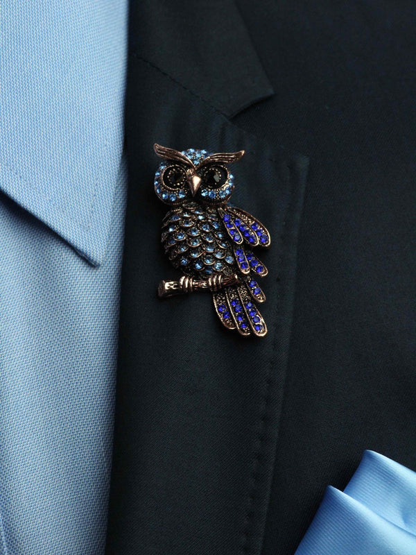 Blue Owl Brooch - TOSSIDO