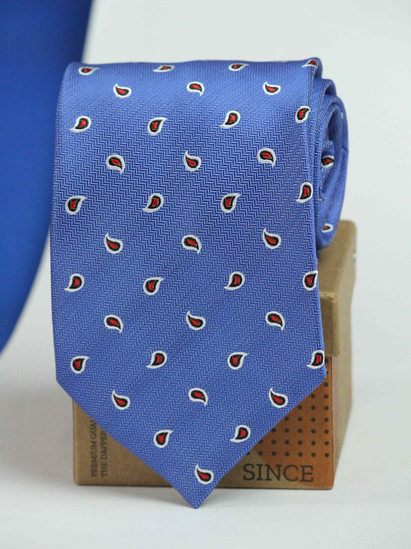 Blue Paisley Broad Necktie - TOSSIDO