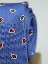 Blue Paisley Broad Necktie - TOSSIDO