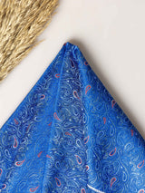Blue Paisley Jacquard Pocket Square - TOSSIDO