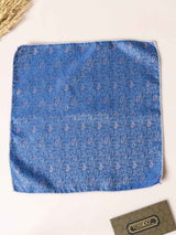 Blue Paisley Jacquard Pocket Square - TOSSIDO