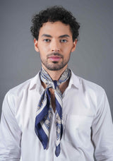 Blue Paisley Neckerchief - TOSSIDO