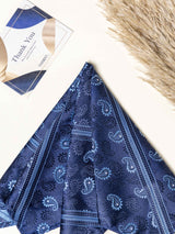 Blue Paisley Necktie Gift - set - TOSSIDO
