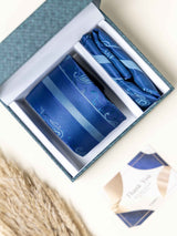 Blue Paisley Necktie Gift - set - TOSSIDO