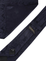 Blue Paisley Necktie & Pocket Square Giftset - TOSSIDO