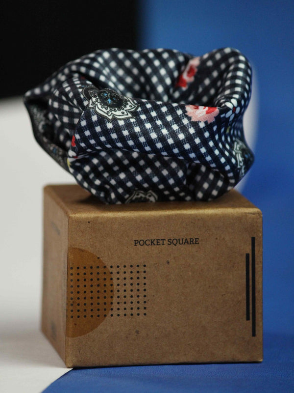 Blue Paisley Pocket Square - TOSSIDO