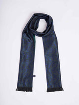 Blue Paisley Reversible Stole & Pocket Square Set - TOSSIDO