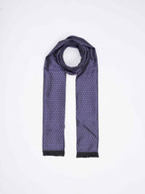 Blue Paisley Reversible Stole & Pocket Square Set - TOSSIDO