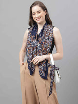Blue Paisley Scarf & Scarf Bag Set - TOSSIDO