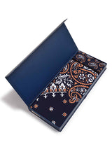 Blue Paisley Scarf & Scarf Bag Set - TOSSIDO