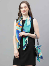 Blue Paisley Scarf & Scarf Bag Set - TOSSIDO