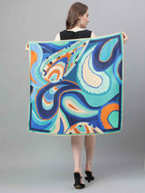 Blue Paisley Scarf & Scarf Bag Set - TOSSIDO