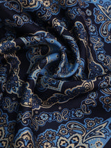 Blue Paisley Silk Pocket Square - TOSSIDO