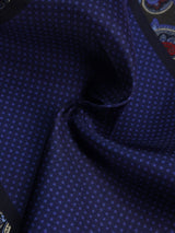 Blue Paisley Silk Pocket Square - TOSSIDO