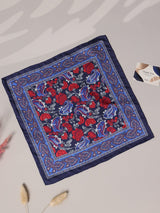 Blue Paisley Silk Pocket Square - TOSSIDO